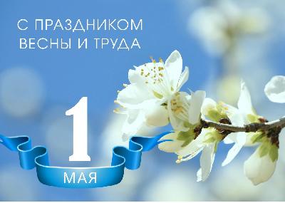 Поздравляем с праздником Весны и Труда!